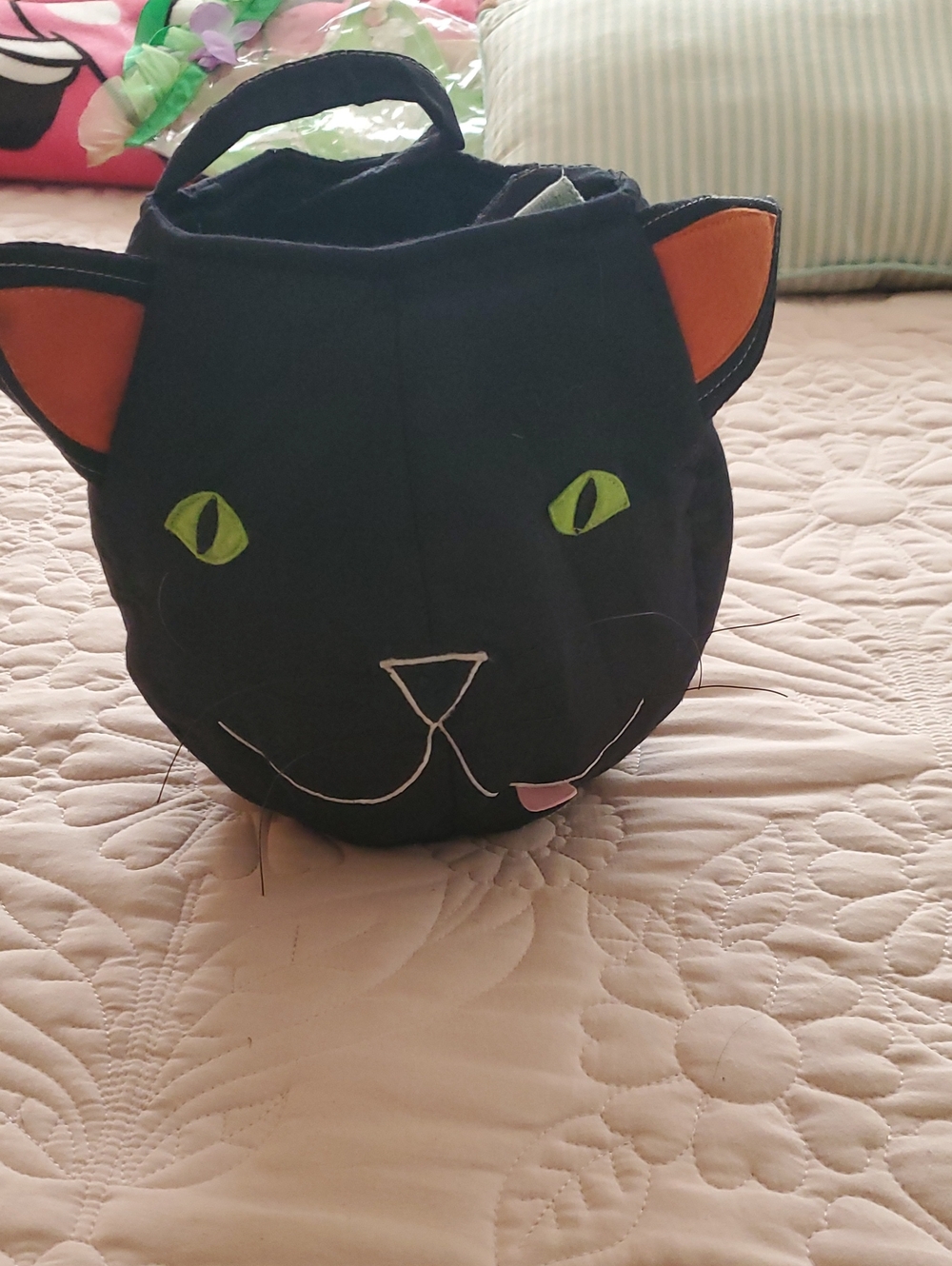 Black Cat-Shaped  Decorative Treat Carrier